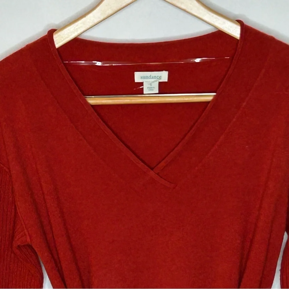 NWT Sundance Tillie Cashmere Long Sleeve Sweater Dress Small Red - Picture 5 of 12